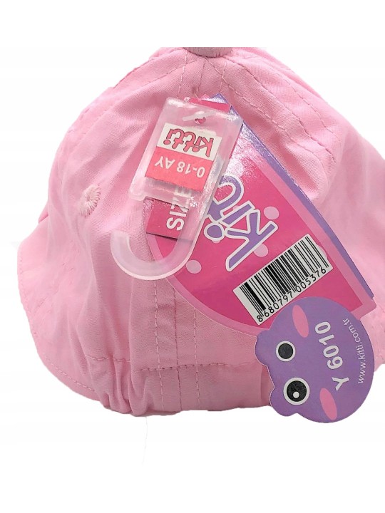 KITTI BABY CZAPKA Z DASZKIEM DLA DZIEWCZYNKI RÓŻÓWA Y6010