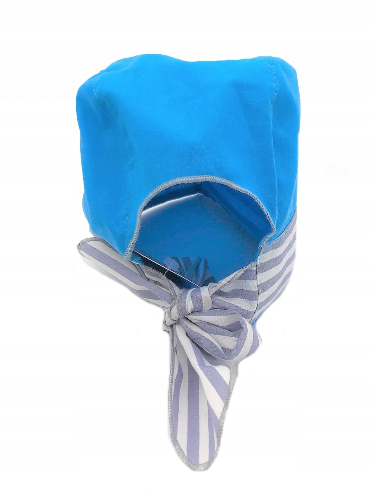 AJS CZAPKA CHUSTKA DLA CHŁOPCA NIEBIESKA Z WIĄZANIEM 38-308