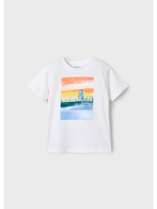 MAYORAL T-SHIRT KOSZULKA NA KRÓTKI RĘKAW DLA CHŁOPCA PRINT NADRUK KOSZULKA010
