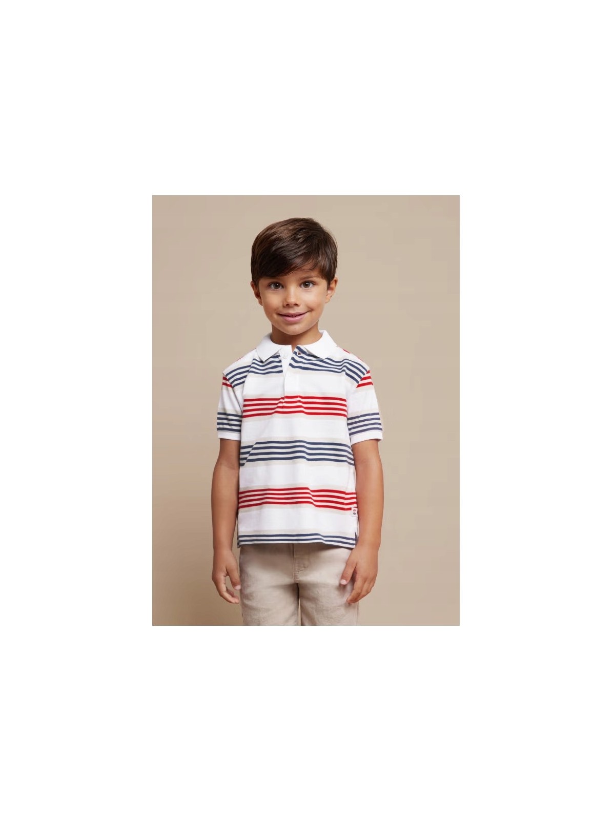 MAYORAL T-SHIRT KOSZULKA POLO DLA CHŁOPCA NA KRÓTKI RĘKAW W MOTORY 3104/85