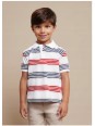 MAYORAL T-SHIRT KOSZULKA POLO DLA CHŁOPCA NA KRÓTKI RĘKAW W MOTORY 3104/85