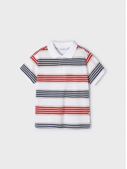 MAYORAL T-SHIRT KOSZULKA POLO DLA CHŁOPCA NA KRÓTKI RĘKAW W MOTORY 3104/85