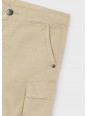 MAYORAL KRÓTKIE SPODENKI DLA CHŁOPCA BEŻOWE Z KIESZENIAMI 3220/92