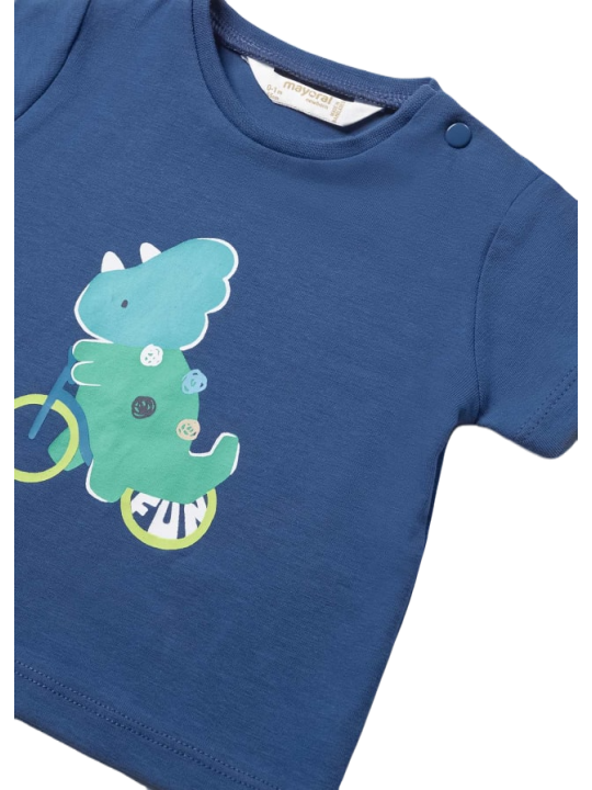 MAYORAL NEWBORN KOMPLET LETNI DLA CHŁOPCA KOSZULKA PLUS SPODENKI 1267