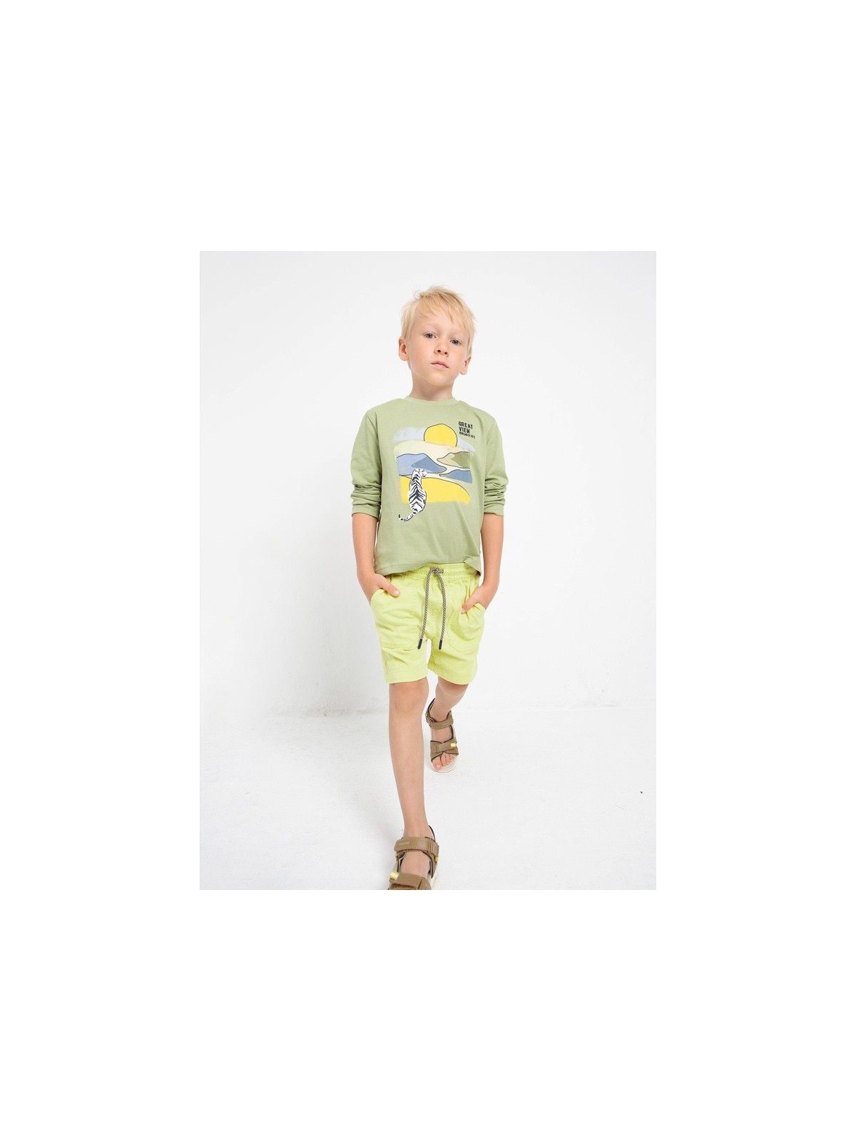 MAYORAL KRÓTKIE SPODENKI DLA CHŁOPCA ŻÓŁTE 3225