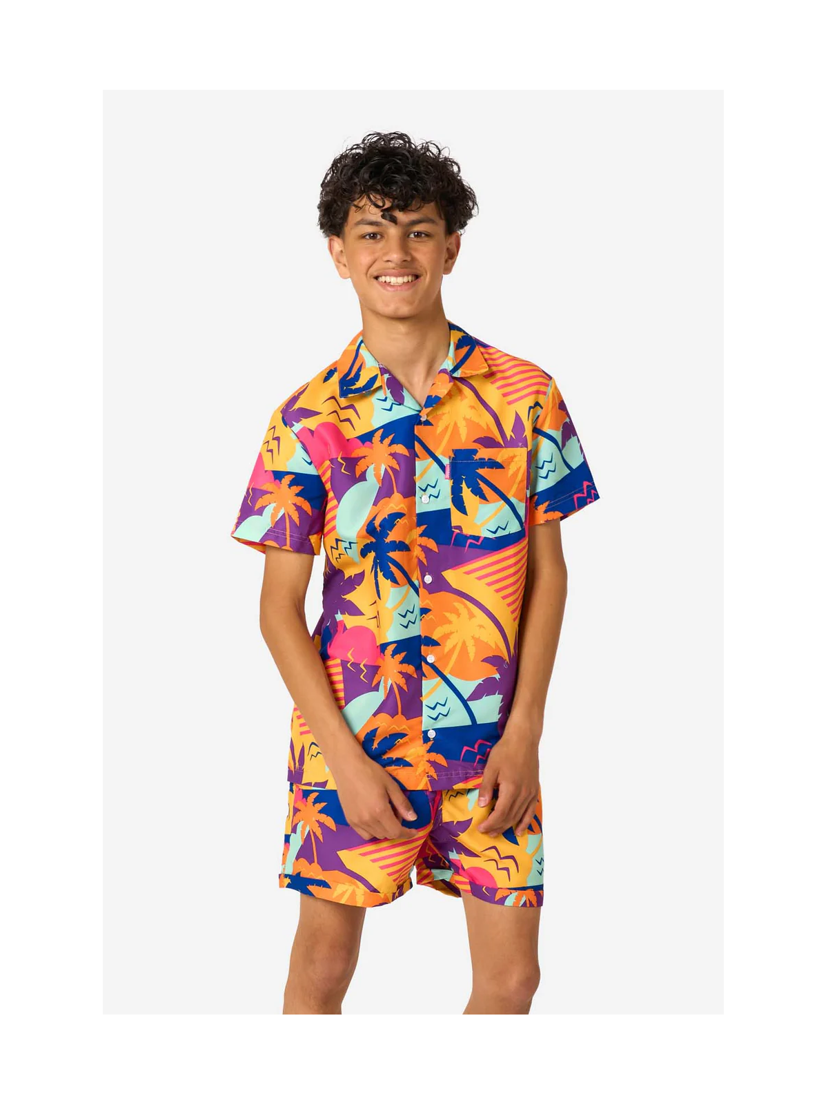 OPPOSUITS KOMPLET LETNI PLAŻOWY KĄPIELÓWKI PLUS KOSZULA MOTYWY LETNIE SC0B-1003-US