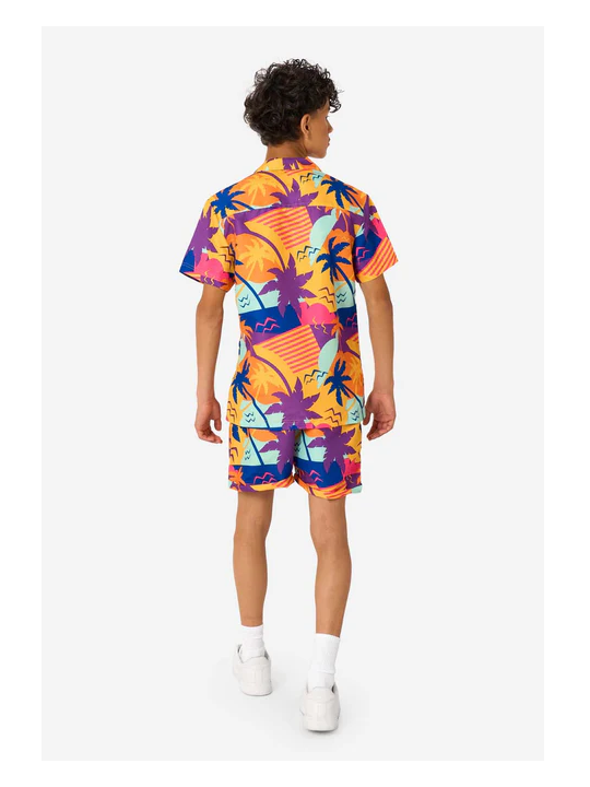 OPPOSUITS KOMPLET LETNI PLAŻOWY KĄPIELÓWKI PLUS KOSZULA MOTYWY LETNIE SC0B-1003-US