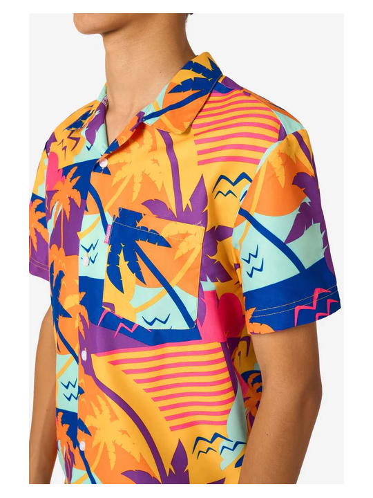 OPPOSUITS KOMPLET LETNI PLAŻOWY KĄPIELÓWKI PLUS KOSZULA MOTYWY LETNIE SC0B-1003-US