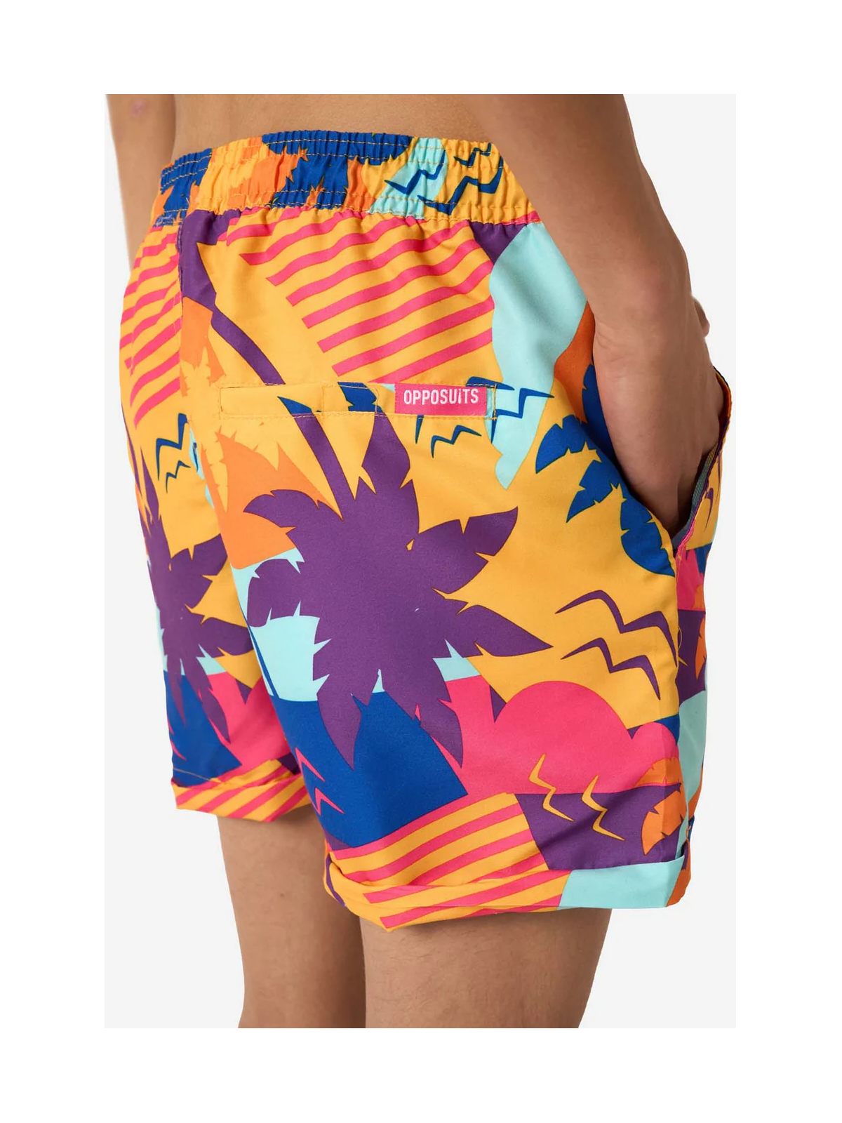 OPPOSUITS KOMPLET LETNI PLAŻOWY KĄPIELÓWKI PLUS KOSZULA MOTYWY LETNIE SC0B-1003-US