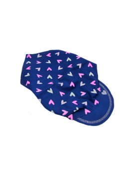 AJS CZAPKA CHUSTKA Z DASZKIEM DLA DZIEWCZYNKI GRANATOWA W SERDUSZKA 34-220