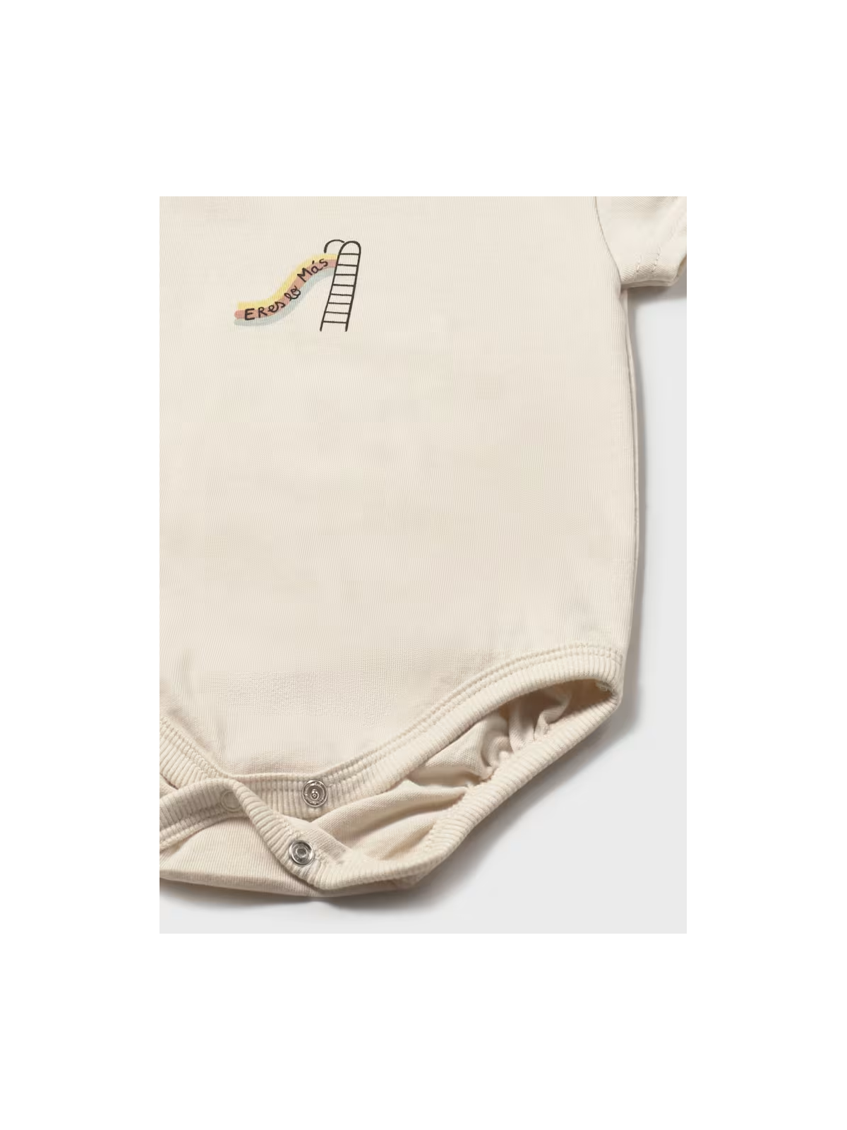MAYORAL NEWBORN BODY DLA DZIECKA BEŻOWE  Z NADRUKIEM 1739/56