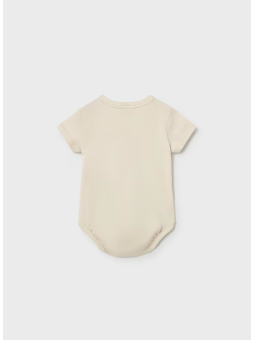 MAYORAL NEWBORN BODY DLA DZIECKA BEŻOWE  Z NADRUKIEM 1739/56