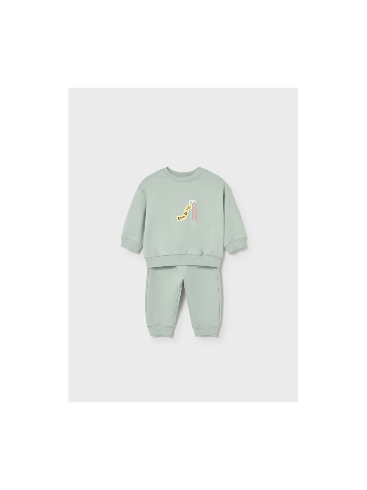 MAYORAL NEWBORN KOMPLET DRES DLA NIEMOWLĘCIA MIĘTOWY Z NADRUKIEM 1898/70