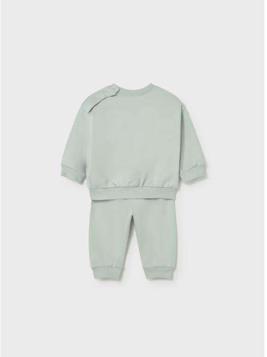 MAYORAL NEWBORN KOMPLET DRES DLA NIEMOWLĘCIA MIĘTOWY Z NADRUKIEM 1898/70