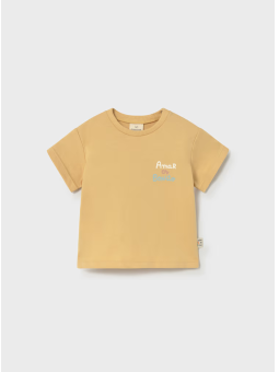MAYORAL NEWBORN BLUZKA KOSZULKA T-SHIRT NA KRÓTKI RĘKAW DLA NIEMOWLĘCIA 1077/53