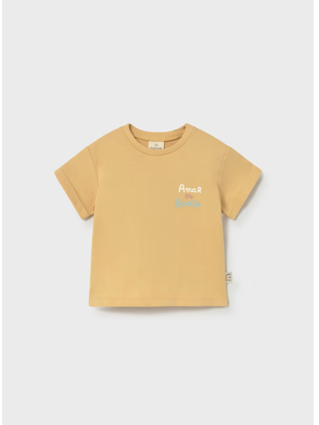 MAYORAL NEWBORN BLUZKA KOSZULKA T-SHIRT NA KRÓTKI RĘKAW DLA NIEMOWLĘCIA 1077/53