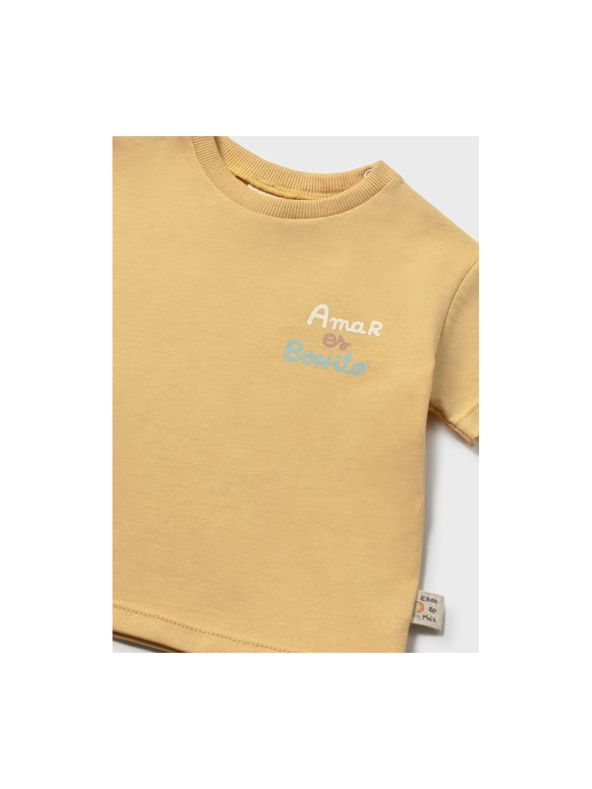 MAYORAL NEWBORN BLUZKA KOSZULKA T-SHIRT NA KRÓTKI RĘKAW DLA NIEMOWLĘCIA 1077/53