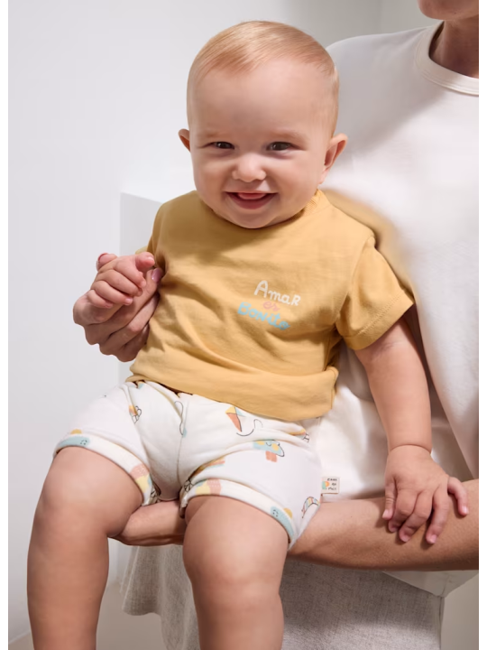 MAYORAL NEWBORN KRÓTKIE SPODENKI DLA DZIECKA  W KOLOROWE NADRUKI 1292/57