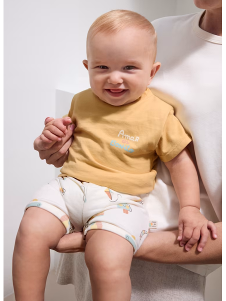 MAYORAL NEWBORN KRÓTKIE SPODENKI DLA DZIECKA  W KOLOROWE NADRUKI 1292/57