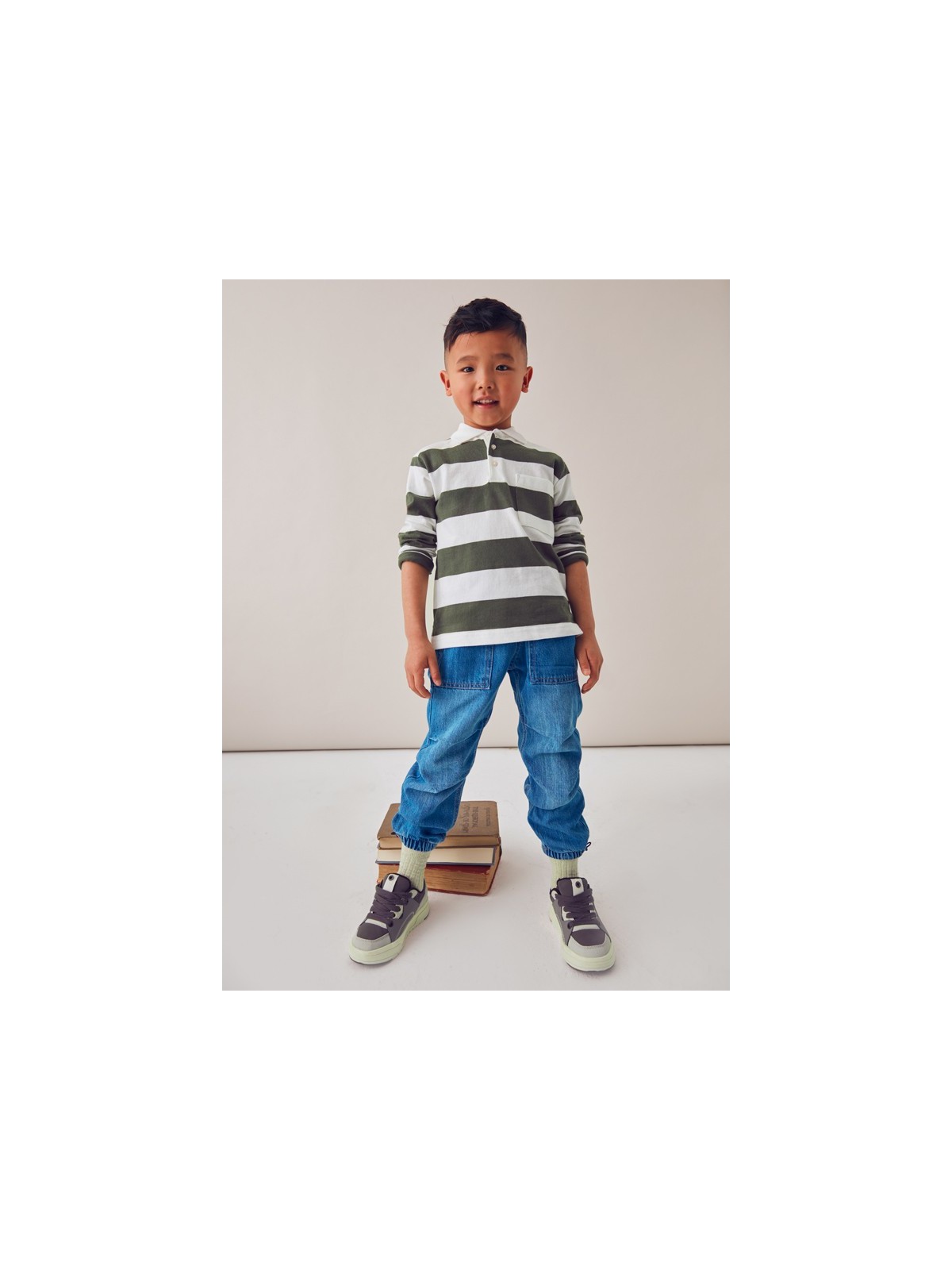 MAYORAL SPODNIE DLA CHŁOPCA JOGGER JEANS NIEBIESKIE 4560/46