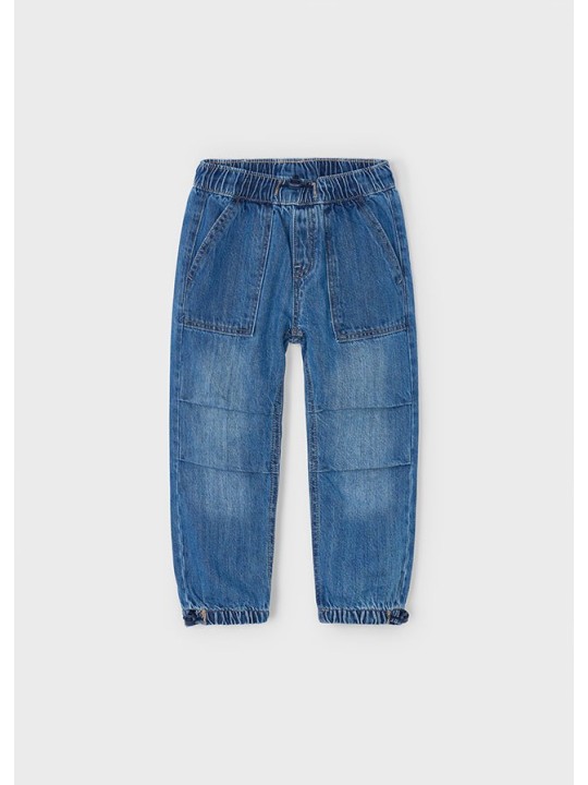 MAYORAL SPODNIE DLA CHŁOPCA JOGGER JEANS NIEBIESKIE 4560/46