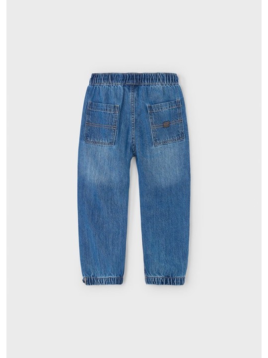 MAYORAL SPODNIE DLA CHŁOPCA JOGGER JEANS NIEBIESKIE 4560/46