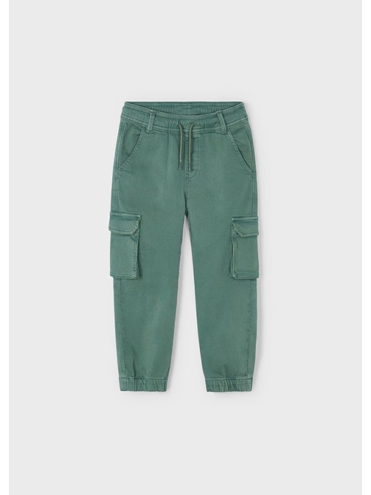 MAYORAL SPODNIE DLA CHŁOPCA CARGO  ZIELONE  4567/59