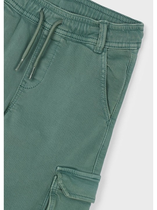 MAYORAL SPODNIE DLA CHŁOPCA CARGO  ZIELONE  4567/59