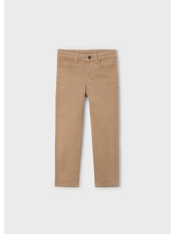 MAYORAL SPODNIE SLIM FIT DLA CHŁOPCA BRĄZ 517 /35