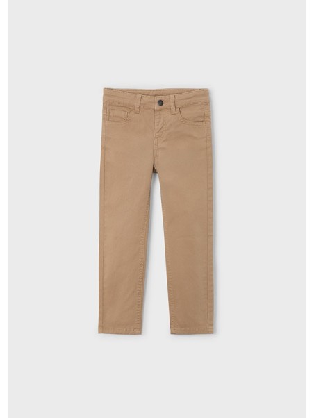 MAYORAL SPODNIE SLIM FIT DLA CHŁOPCA BRĄZ 517 /35