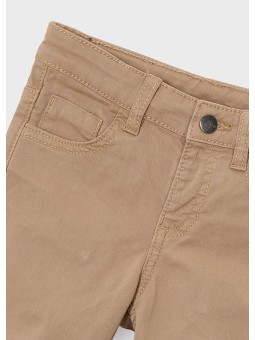 MAYORAL SPODNIE SLIM FIT DLA CHŁOPCA BRĄZ 517 /35