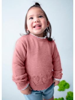 MAYORAL BABY SWETER DLA DZIEWCZYNKI PUDROWY RÓZ 2353/22