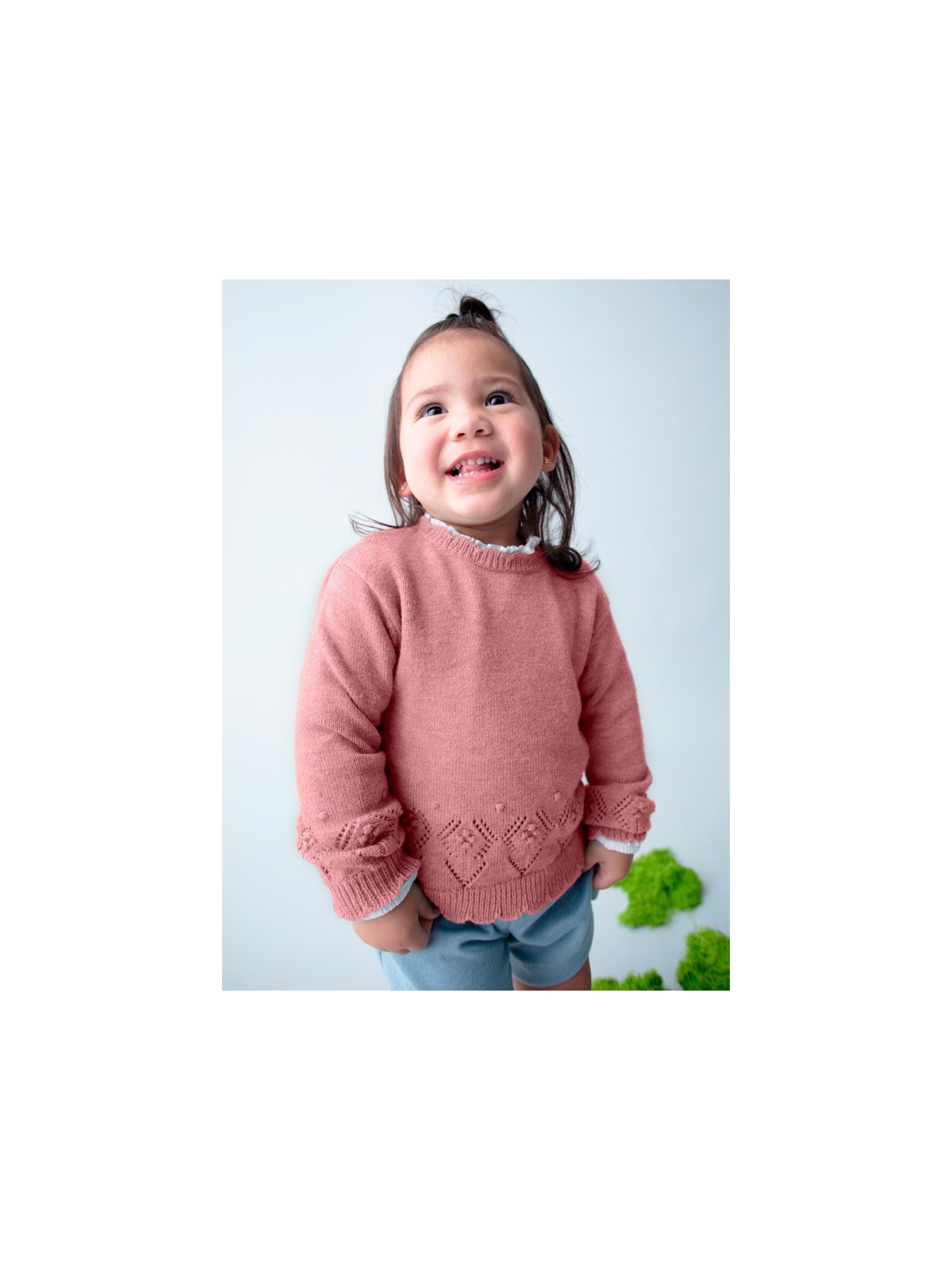 MAYORAL BABY SWETER DLA DZIEWCZYNKI PUDROWY RÓZ 2353/22