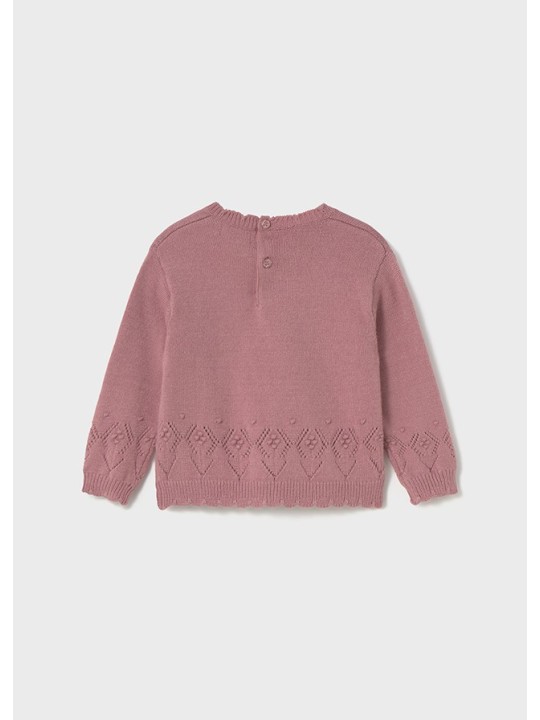 MAYORAL BABY SWETER DLA DZIEWCZYNKI PUDROWY RÓZ 2353/22
