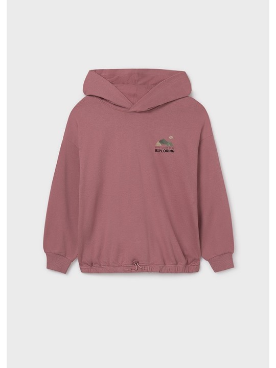 MAYORAL BLUZA Z KAPTUREM DLA DZIEWCZYNKI FIOLET 7425/27