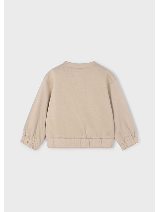 MAYORAL BLUZA  ROZPINANA DLA DZIEWCZYNKI BEZ KAPTURA BEŻ 4437/39
