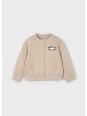 MAYORAL BLUZA  ROZPINANA DLA DZIEWCZYNKI BEZ KAPTURA BEŻ 4437/39