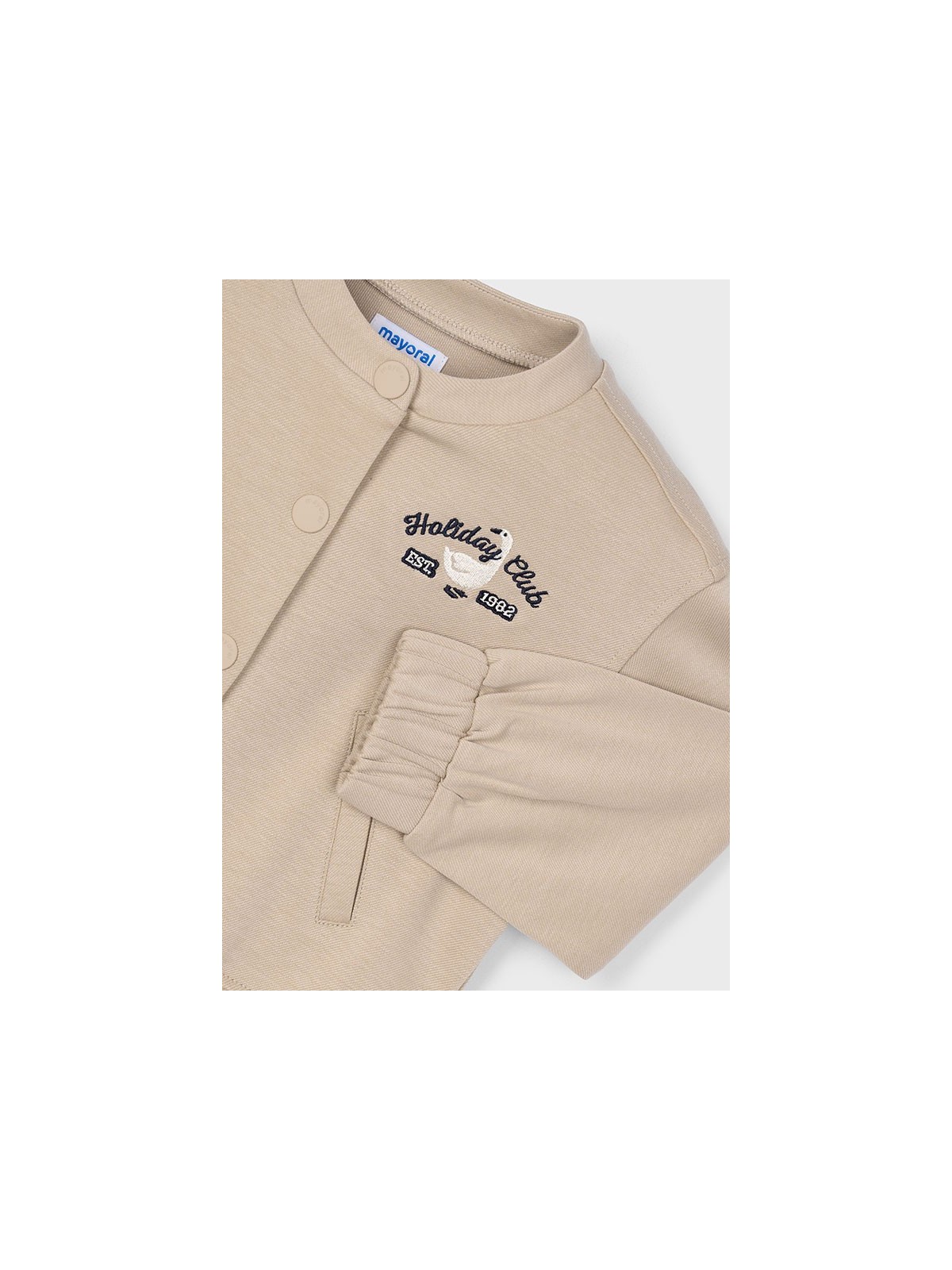 MAYORAL BLUZA  ROZPINANA DLA DZIEWCZYNKI BEZ KAPTURA BEŻ 4437/39