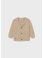 MAYORAL BABY SWETER KARDIGAN DLA CHŁOPCA Z DOMIESZKĄ LNU BEŻOWY 2418/88