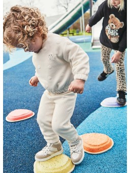 MAYORAL BABY KOMPLET DRES DLA DZIEWCZYNKI KREM 2844/56