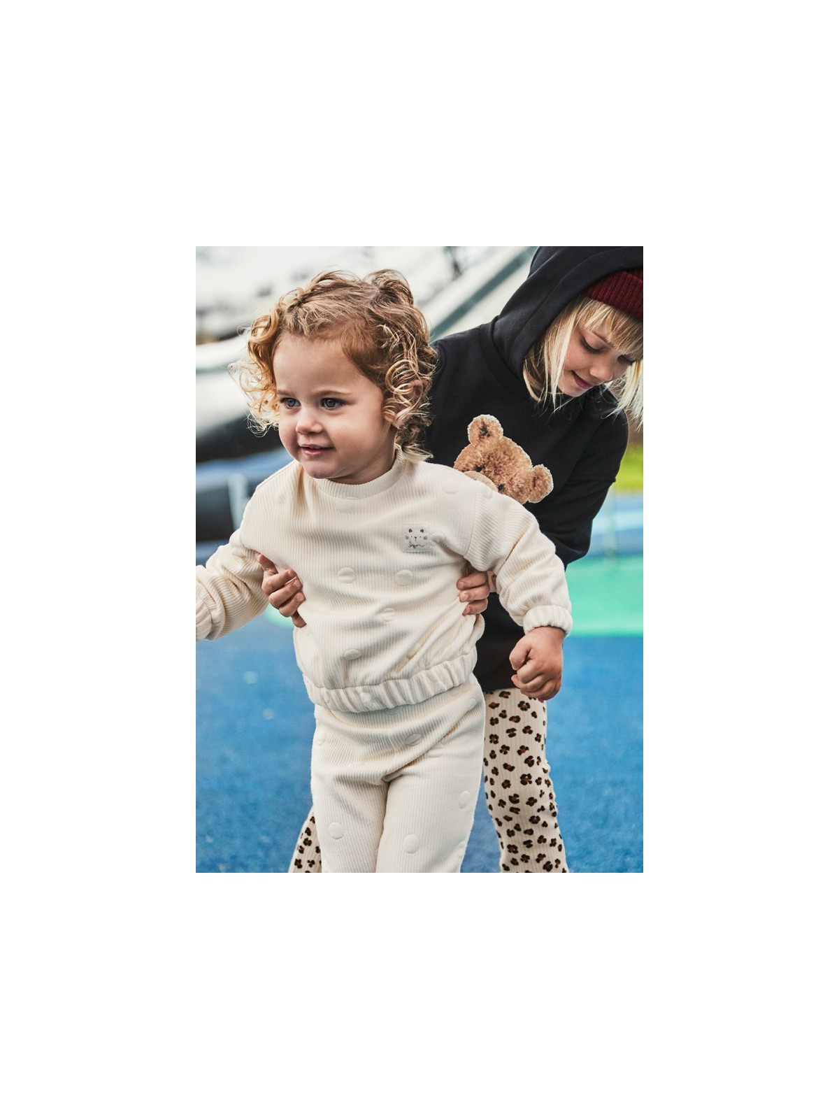 MAYORAL BABY KOMPLET DRES DLA DZIEWCZYNKI KREM 2844/56