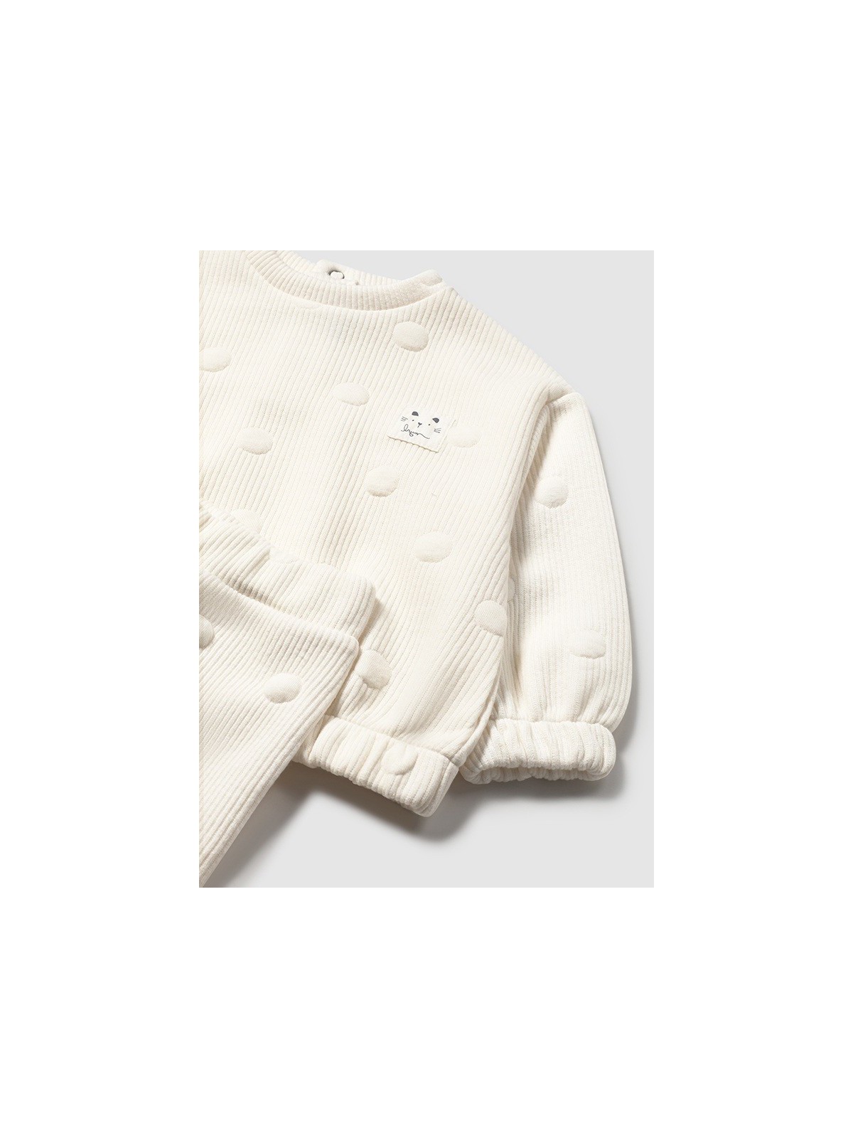 MAYORAL BABY KOMPLET DRES DLA DZIEWCZYNKI KREM 2844/56