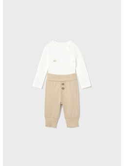 MAYORAL NEWBORN KOMPLET BODY NA DŁUGI RĘKAW PLUS SPODNIE 2638/83