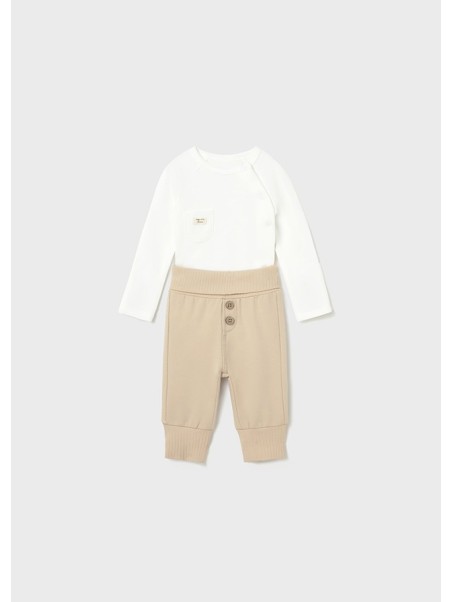 MAYORAL NEWBORN KOMPLET BODY NA DŁUGI RĘKAW PLUS SPODNIE 2638/83
