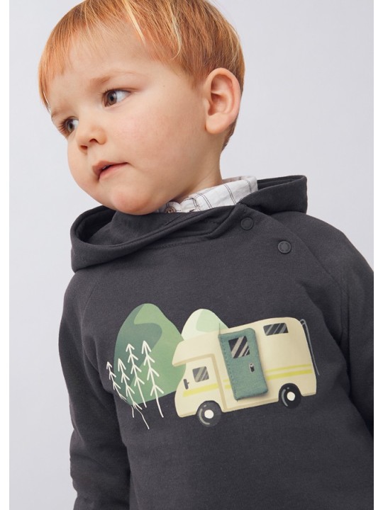 MAYORAL BABY BLUZA Z KAPTUREM DLA CHŁOPCA  2416/83