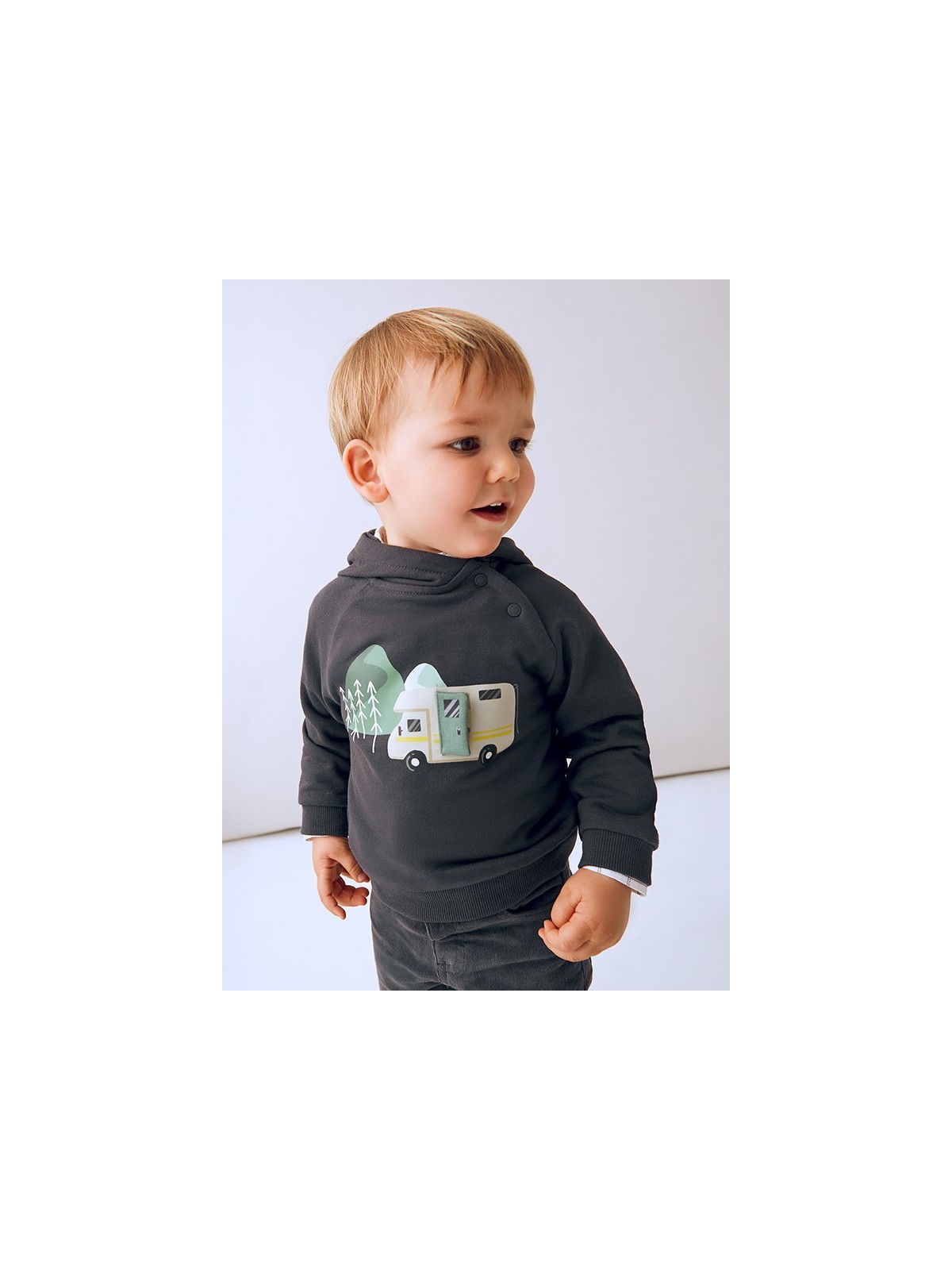 MAYORAL BABY BLUZA Z KAPTUREM DLA CHŁOPCA  2416/83