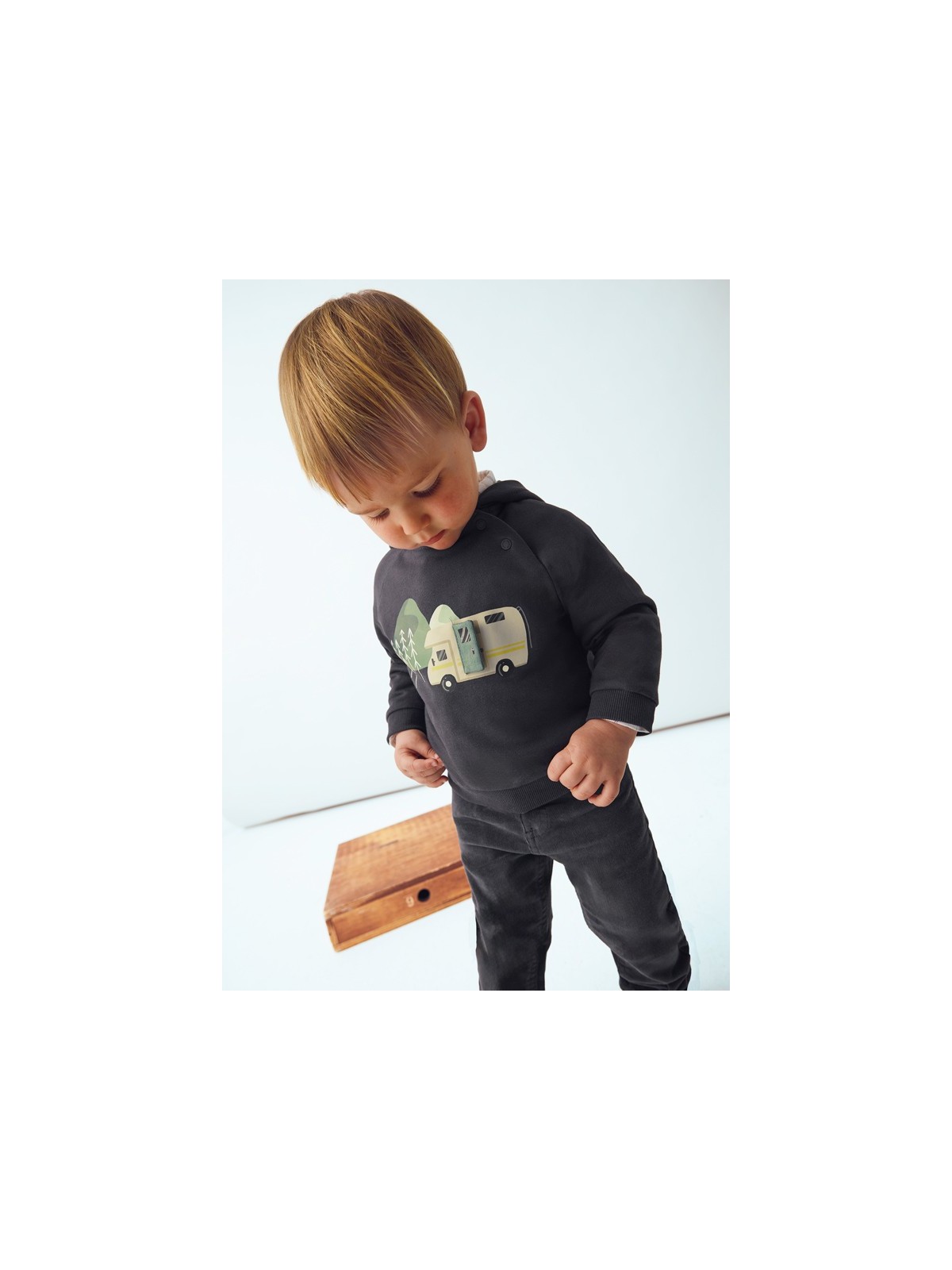 MAYORAL BABY BLUZA Z KAPTUREM DLA CHŁOPCA  2416/83