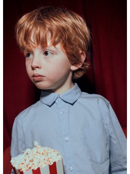 MAYORAL KOSZULA BŁĘKITNA W PASECZKI 146/82