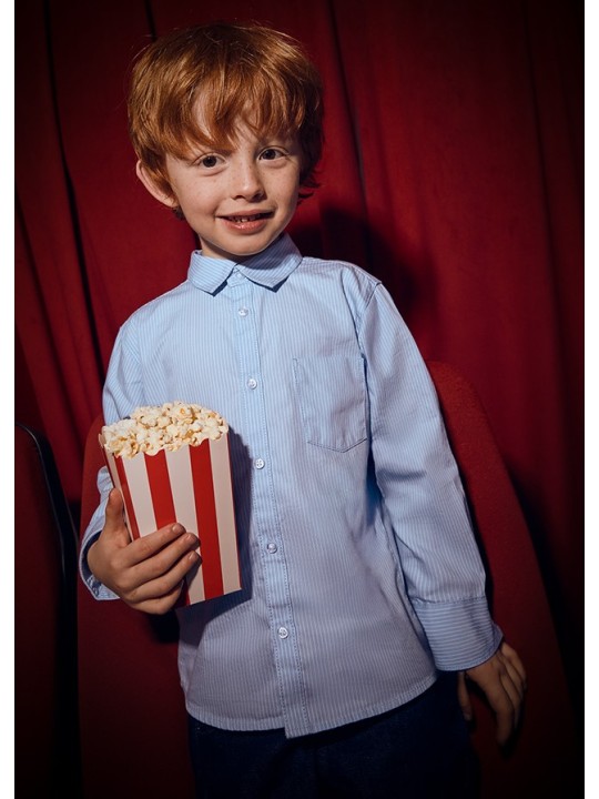 MAYORAL KOSZULA BŁĘKITNA W PASECZKI 146/82