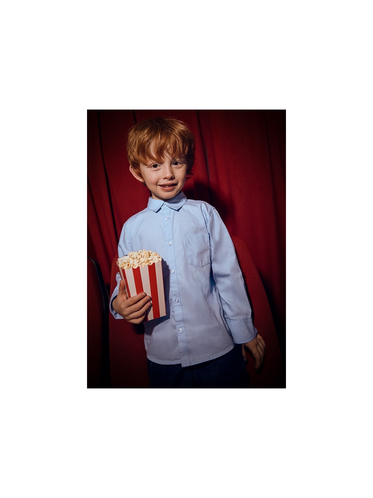 MAYORAL KOSZULA BŁĘKITNA W PASECZKI 146/82